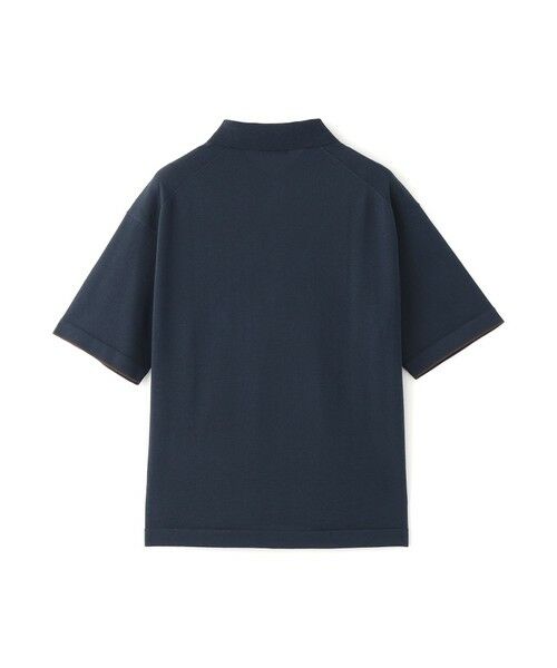 Paul Stuart / ポール・スチュアート ニット・セーター | 【WEB・一部店舗限定】ニットポロシャツ　TEXBRID（R）プレーティング　（リラックスフィット） | 詳細1