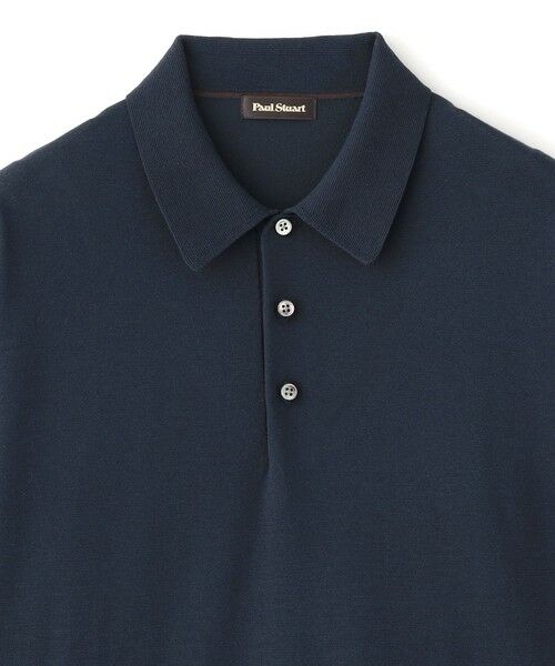 Paul Stuart / ポール・スチュアート ニット・セーター | 【WEB・一部店舗限定】ニットポロシャツ　TEXBRID（R）プレーティング　（リラックスフィット） | 詳細2