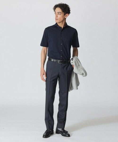 Paul Stuart / ポール・スチュアート カットソー | ニットサッカーシャツ（半袖） | 詳細4