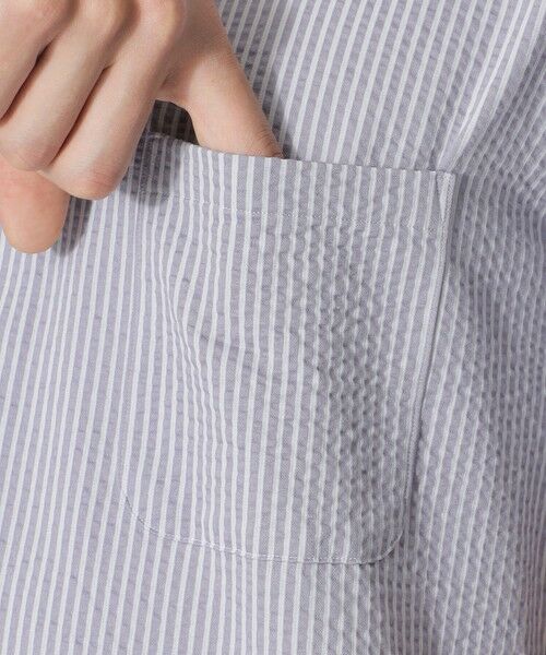 Paul Stuart / ポール・スチュアート カットソー | ニットサッカーシャツ（半袖） | 詳細8