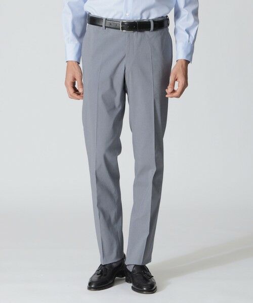 Paul Stuart/ポール・スチュアート 【接触冷感/Adjustable Fit/Keep Pressed】アポロックコットンストレッチトラウザーズ ブルー系6 44 Paul Stuart/ポール・スチュアート 【接触冷感/Adjustable Fit/Keep Pressed】アポロックコットンストレッチトラウザーズ ブルー系6 44