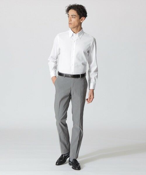 Paul Stuart / ポール・スチュアート その他パンツ | 【接触冷感/Adjustable Fit/Keep Pressed】アポロックコットンストレッチトラウザーズ | 詳細1