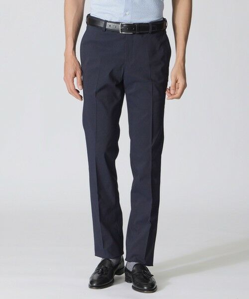 Paul Stuart/ポール・スチュアート 【接触冷感/Adjustable Fit/Keep Pressed】アポロックコットンストレッチトラウザーズ ネイビー 50 Paul Stuart/ポール・スチュアート 【接触冷感/Adjustable Fit/Keep Pressed】アポロックコットンストレッチトラウザーズ ネイビー 50