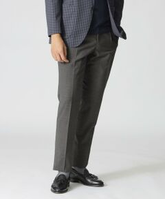 Paul Stuart スポーツパンツ ネイビーとホワイトチェック STUART'S TRAVELER」フロータブルイージースラックス