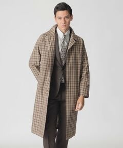 Paul Stuart / ポール・スチュアート その他アウター | 【数量限定】「COLLECTION LINE」チェック柄　ベルテッドバルマカーンコート