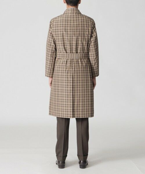 Paul Stuart / ポール・スチュアート その他アウター | 【数量限定】「COLLECTION LINE」チェック柄　ベルテッドバルマカーンコート | 詳細4