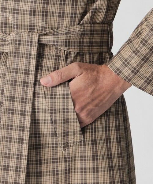 Paul Stuart / ポール・スチュアート その他アウター | 【数量限定】「COLLECTION LINE」チェック柄　ベルテッドバルマカーンコート | 詳細5