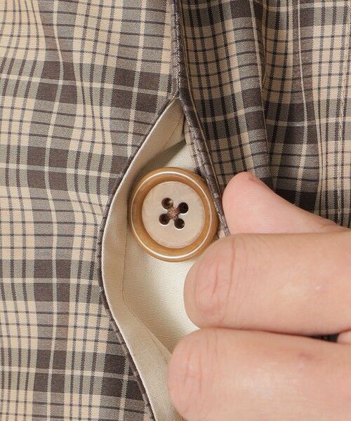 Paul Stuart / ポール・スチュアート その他アウター | 【数量限定】「COLLECTION LINE」チェック柄　ベルテッドバルマカーンコート | 詳細8