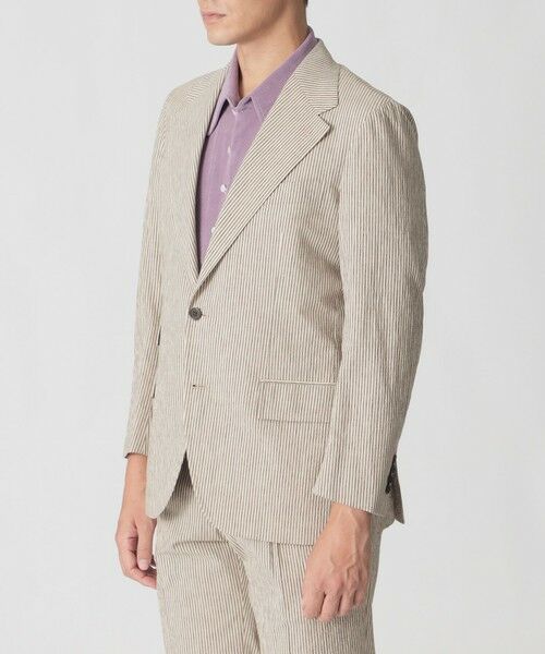 Paul Stuart / ポール・スチュアート その他アウター | 【数量限定】「COLLECTION LINE」シアサッカーノッチドワイドラペルジャケット | 詳細3