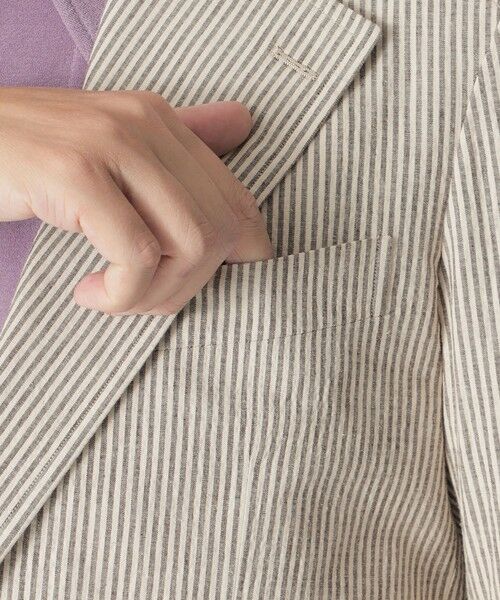 Paul Stuart / ポール・スチュアート その他アウター | 【数量限定】「COLLECTION LINE」シアサッカーノッチドワイドラペルジャケット | 詳細5