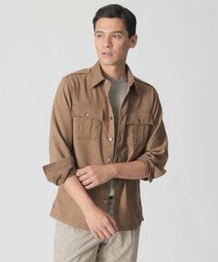 Paul Stuart / ポール・スチュアート ブルゾン | 【数量限定】「COLLECTION LINE」サファリシャツジャケット