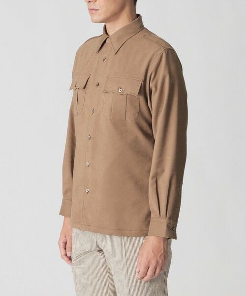 Paul Stuart / ポール・スチュアート ブルゾン | 【数量限定】「COLLECTION LINE」サファリシャツジャケット | 詳細3