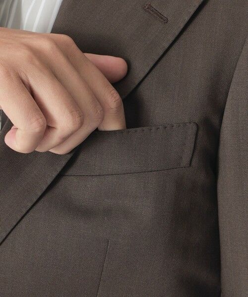 Paul Stuart / ポール・スチュアート セットアップ | 【数量限定】「COLLECTION LINE」シャドウヘリンボン シングル２ボタンワイドラペルスーツ | 詳細6