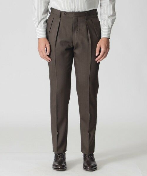 Paul Stuart / ポール・スチュアート セットアップ | 【数量限定】「COLLECTION LINE」シャドウヘリンボン シングル２ボタンワイドラペルスーツ | 詳細11