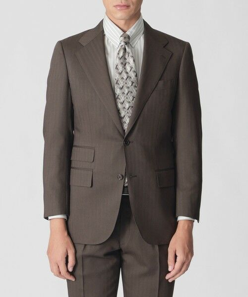 Paul Stuart / ポール・スチュアート セットアップ | 【数量限定】「COLLECTION LINE」シャドウヘリンボン シングル２ボタンワイドラペルスーツ | 詳細2