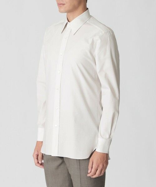 Paul Stuart / ポール・スチュアート シャツ・ブラウス | 【数量限定】「COLLECTION LINE」無地ハケメ　レギュラーカラー ドレスシャツ | 詳細3