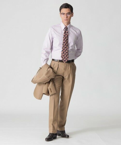 Paul Stuart / ポール・スチュアート シャツ・ブラウス | 【数量限定「COLLECTION LINE」無地ハケメ レギュラーカラー ドレスシャツ | 詳細1