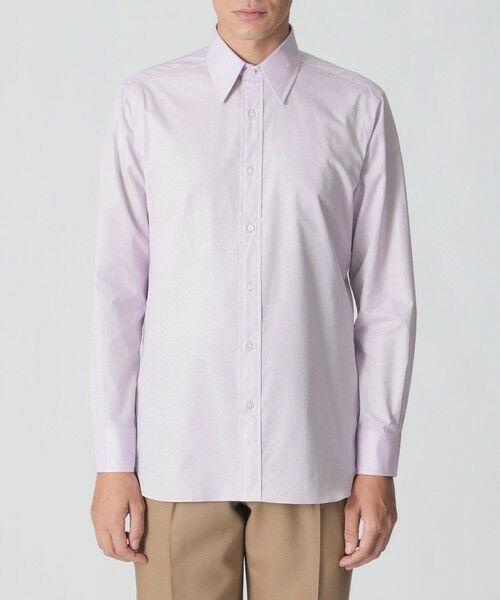 Paul Stuart / ポール・スチュアート シャツ・ブラウス | 【数量限定「COLLECTION LINE」無地ハケメ レギュラーカラー ドレスシャツ | 詳細2