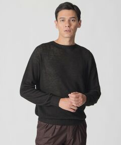 Paul Stuart / ポール・スチュアート ニット・セーター | 【数量限定】「COLLECTION LINE」ガンジークルーネックニット