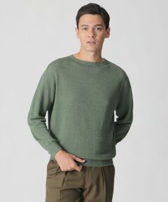 Paul Stuart / ポール・スチュアート ニット・セーター | 【数量限定】「COLLECTION LINE」ガンジークルーネックニット