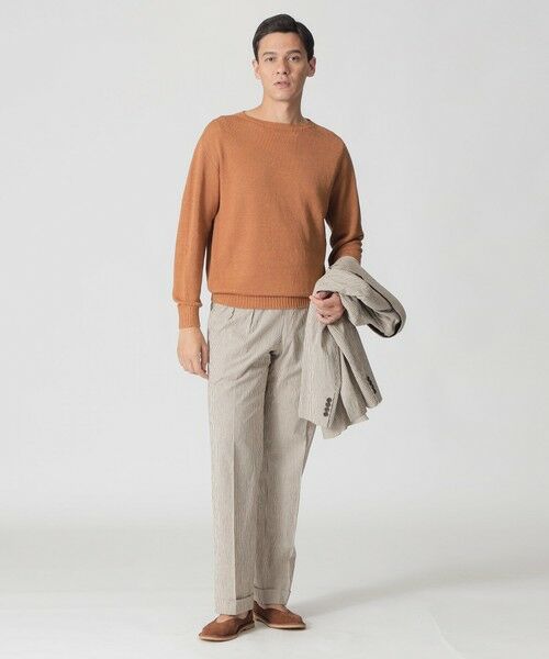 Paul Stuart / ポール・スチュアート ニット・セーター | 【数量限定】「COLLECTION LINE」ガンジークルーネックニット | 詳細3