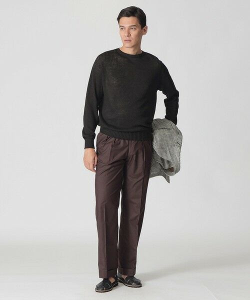 Paul Stuart / ポール・スチュアート ニット・セーター | 【数量限定】「COLLECTION LINE」ガンジークルーネックニット | 詳細1