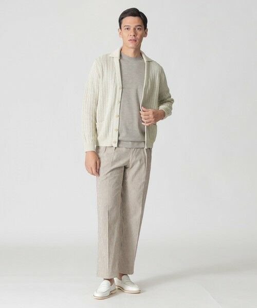 Paul Stuart / ポール・スチュアート ニット・セーター | 【数量限定】「COLLECTION LINE」スキッパーVネック ニットカーディガン | 詳細1