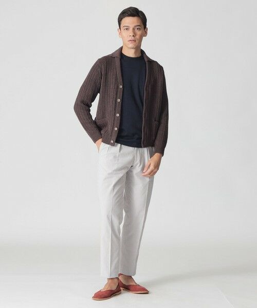 Paul Stuart / ポール・スチュアート ニット・セーター | 【数量限定】「COLLECTION LINE」スキッパーVネック ニットカーディガン | 詳細2