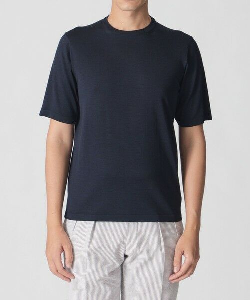 Paul Stuart / ポール・スチュアート ニット・セーター | 【数量限定】「COLLECTION LINE」クルーネック ニットTシャツ | 詳細4
