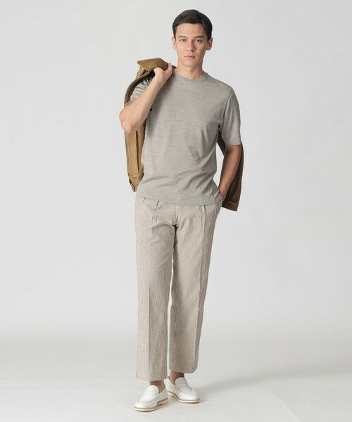 Paul Stuart / ポール・スチュアート ニット・セーター | 【数量限定】「COLLECTION LINE」クルーネック ニットTシャツ | 詳細1