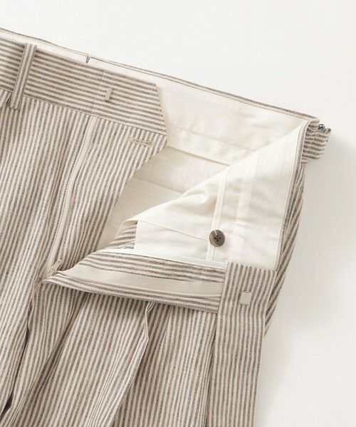 Paul Stuart / ポール・スチュアート その他パンツ | 【数量限定】「COLLECTION LINE」シアサッカー２インプリーツ ストレートシルエット サイドアジャストパンツ | 詳細7