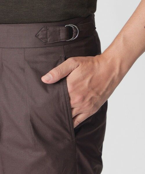 Paul Stuart / ポール・スチュアート その他パンツ | 【数量限定】「COLLECTION LINE」コットンシルク２インプリーツ　サイドアジャストトラウザーズ | 詳細6