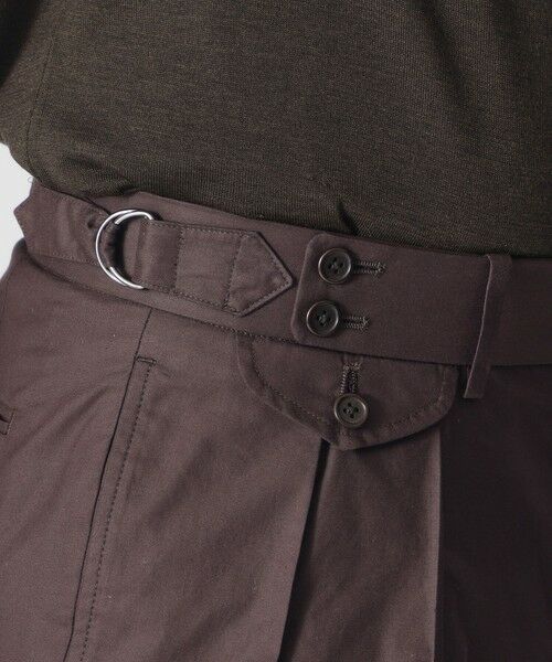 Paul Stuart / ポール・スチュアート その他パンツ | 【数量限定】「COLLECTION LINE」コットンシルク２インプリーツ　サイドアジャストトラウザーズ | 詳細7