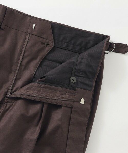 Paul Stuart / ポール・スチュアート その他パンツ | 【数量限定】「COLLECTION LINE」コットンシルク２インプリーツ　サイドアジャストトラウザーズ | 詳細8