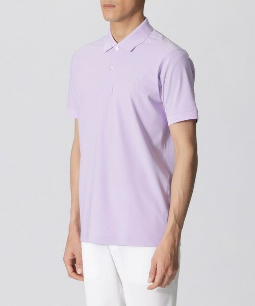 Paul Stuart / ポール・スチュアート カットソー | 【吸水速乾/UVカット】襟裏ロゴジャカードカラーポロシャツ（GOLF） | 詳細3