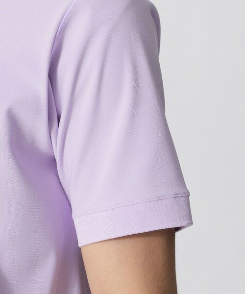 Paul Stuart / ポール・スチュアート カットソー | 【吸水速乾/UVカット】襟裏ロゴジャカードカラーポロシャツ（GOLF） | 詳細5