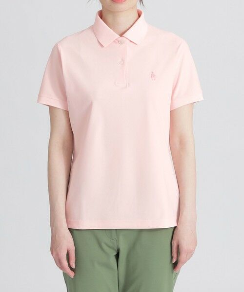 GOLF】襟裏ロゴジャカードカラーポロシャツ （カットソー