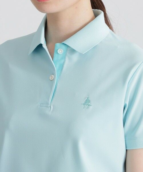 Paul Stuart / ポール・スチュアート カットソー | 【GOLF】襟裏ロゴジャカードカラーポロシャツ | 詳細17