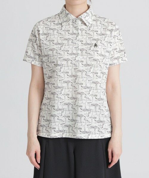 Paul Stuart / ポール・スチュアート カットソー | 【GOLF】ヨットプリントポロシャツ | 詳細3