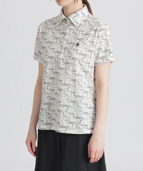 Paul Stuart / ポール・スチュアート カットソー | 【GOLF】ヨットプリントポロシャツ | 詳細4