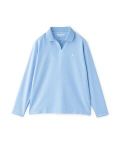 Paul Stuart / ポール・スチュアート カットソー | 【GOLF】衿裏ロゴジャカード長袖ポロシャツ