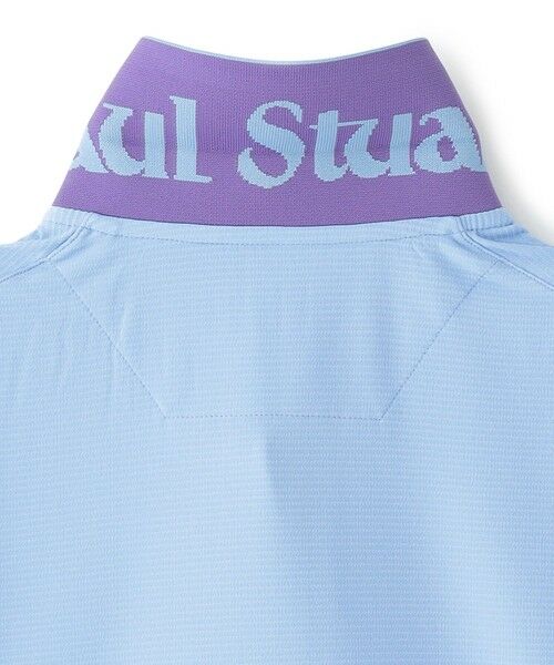 Paul Stuart / ポール・スチュアート カットソー | 【GOLF】衿裏ロゴジャカード長袖ポロシャツ | 詳細7