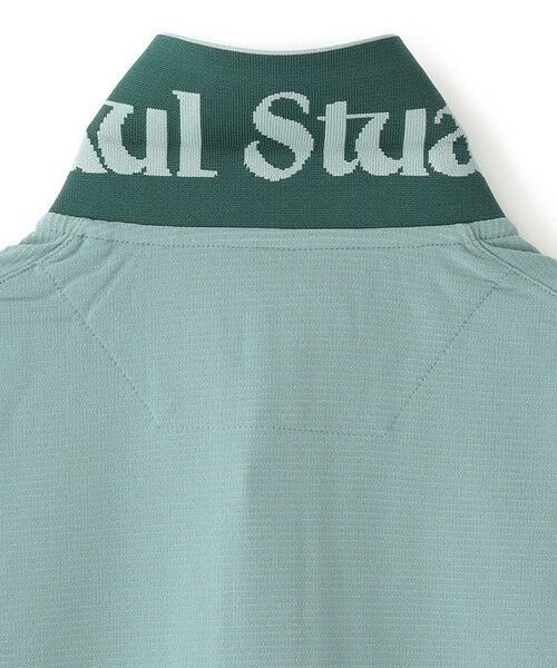 Paul Stuart / ポール・スチュアート カットソー | 【GOLF】衿裏ロゴジャカード長袖ポロシャツ | 詳細8