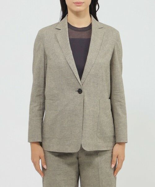 Paul Stuart / ポール・スチュアート その他アウター | 【Precious掲載】【ウォッシャブル】ストレッチリネン　ジャケット | 詳細4