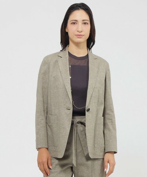 Paul Stuart / ポール・スチュアート その他アウター | 【Precious掲載】【ウォッシャブル】ストレッチリネン　ジャケット | 詳細14