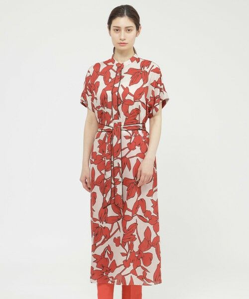 Paul Stuart / ポール・スチュアート ロング・マキシ丈ワンピース | 【ウォッシャブル】オーディシャスフラワープリント　ワンピース | 詳細15