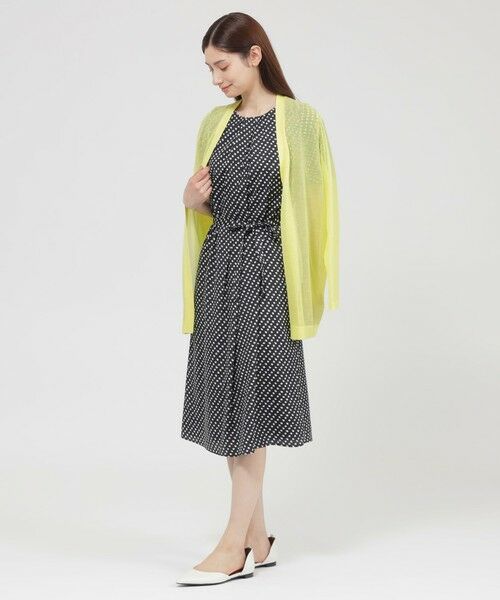 Paul Stuart / ポール・スチュアート ロング・マキシ丈ワンピース | 【WEB・一部店舗限定】フローラル/ドットプリント ワンピース | 詳細4