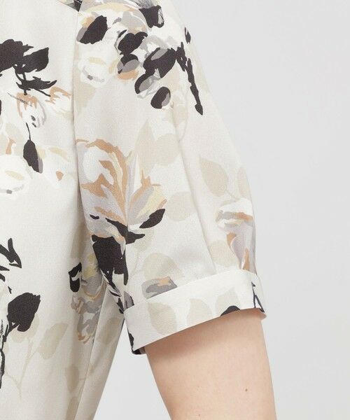 Paul Stuart / ポール・スチュアート ロング・マキシ丈ワンピース | 【WEB・一部店舗限定】フローラル/ドットプリント ワンピース | 詳細8