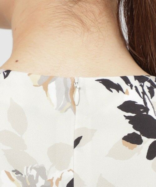 Paul Stuart / ポール・スチュアート ロング・マキシ丈ワンピース | 【WEB・一部店舗限定】フローラル/ドットプリント ワンピース | 詳細9