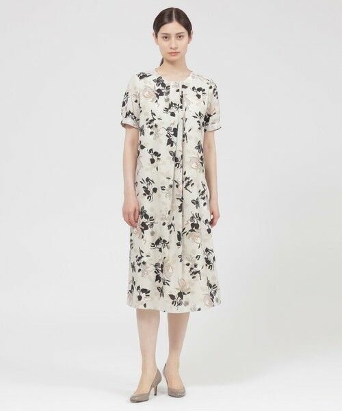 Paul Stuart / ポール・スチュアート ロング・マキシ丈ワンピース | 【WEB・一部店舗限定】フローラル/ドットプリント ワンピース | 詳細2